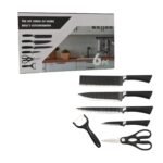 2285 Stainless Steel Knife Set With Chef Peeler And Scissor (6 Pieces) 