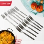 High-Quality Stainless Steel Forks and Spoons Set (Set of 12)