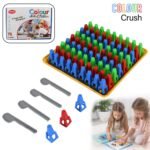 Plastic Color Crush Game Board, A Puzzle Game, Challenge'S Educational Board Game'S, Game For Kids & Adults, Birthday Gift (1 Set)