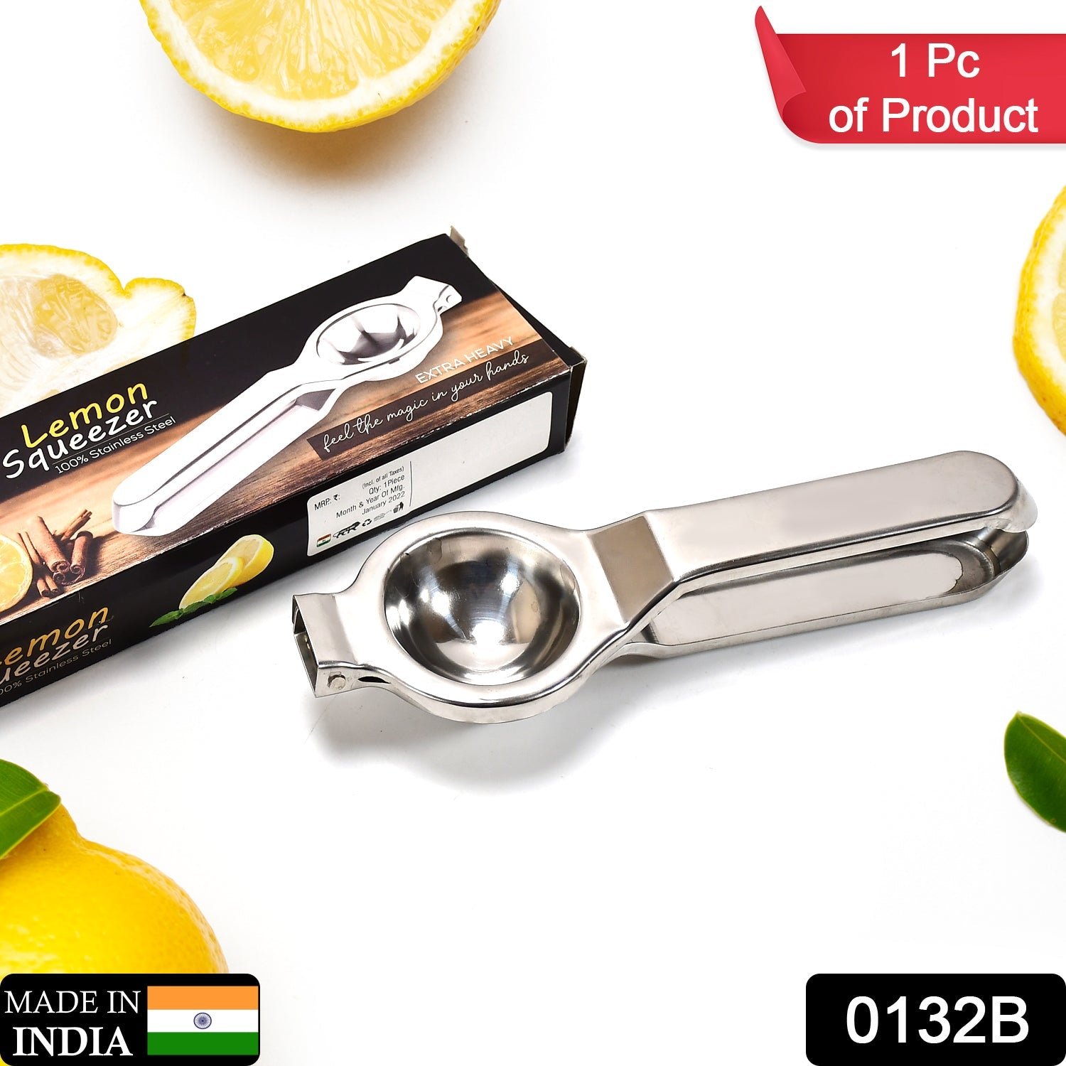 ï»¿0132B Stainless Steel Lemon Squeezer