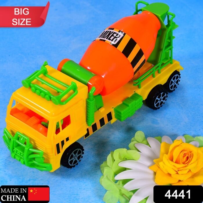 4441 Cement Mixer Truck Pushback Toy For kids