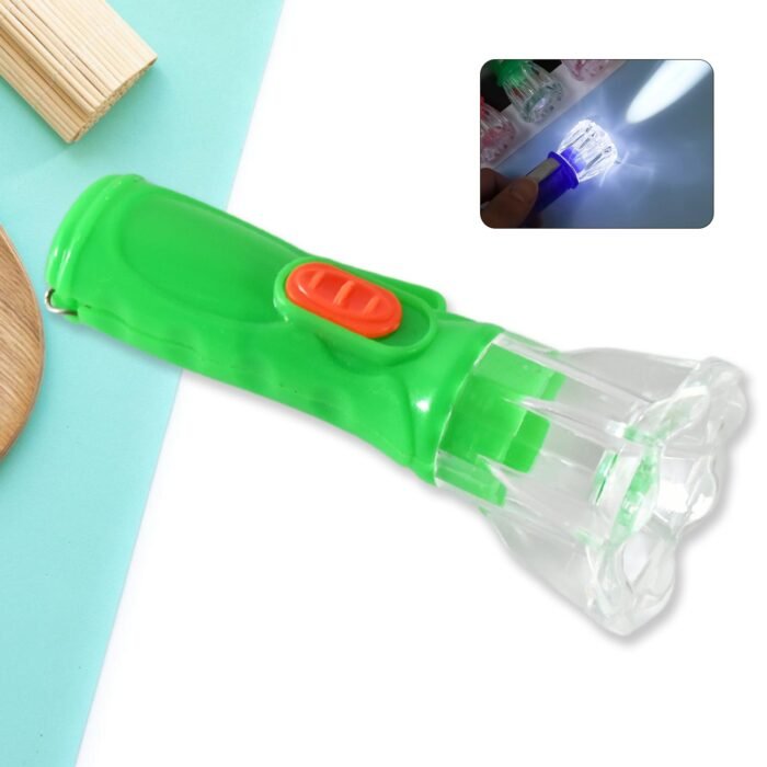 Small Plastic Torch For Kids, Plastic Led Flashlight Torch, Beautiful Attractive Good Gift Item, Pocket Torch For Kids (1 Pc) - Image 1