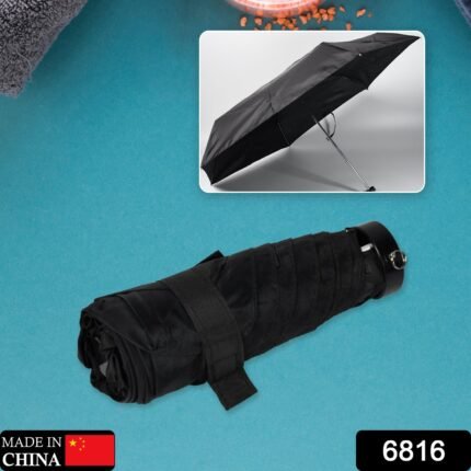 6816 Open Close Umbrella, Windproof & Water-Resistant Foldable Umbrella for Men & Women - Rain & UV Protection