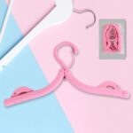 Virgin Folding Travel Hangers, Portable Folding Clothes Hangers For Scarves Suits Trousers Pants Shirts Socks Underwear Travel Home Foldable Clothes Drying Rack (2 Pc Set) - Image 5