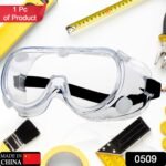 0509 Safety Goggles, Technic Safety Goggles Protection for Classroom Home & Workplace Prevent The Impact of Dust Droplets Gas Protection Glass