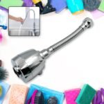 Water Faucet Sprayer Swivel Faucet Head, Spray Splash-Proof 360 ° Rotatable Spray Head Adapter Anti -Splash Tap Booster Shower & Water Saving Adjustment For Multifunctional For Home Bathroom, Kitchen Plastic Vs Steel (20 Cm)