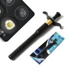 Stainless Steel Black Gas Lighter - Durable, Ergonomic & High-Performance Kitchen Essential