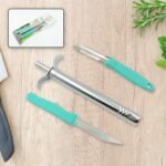 3 In 1 Kitchen Combo - Kitchen Lighter, Stainless Steel Knife And Peeler