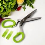 Herb Cutter Scissors with 5 Stainless Steel Blades