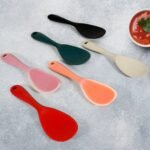 Silicone Rice Paddle Spoon Set - Heat-Resistant, Non-Stick, Ergonomic Design (Set of 6)