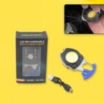 Keychain Led Flashlight Rechargeable Multi Function 6 Lighting Modes Pocket Key Chain Flash Light Usb For Outdoor Camping,Walking With Cigarette Lighter