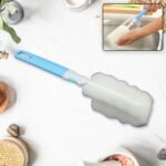 Sponge Cleaning Brush Kitchen Tool Bottle Soft Brush For Dishes| Cleaning Brush Cleaner With Plastic Long Handle, Soft Dish Washing Foam Cleaning Brushes For Cups Mugs Kettles Wine Glasses And Baby Bottles (1 Pc)