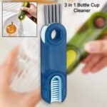 3In1 Multifunctional Cleaning Brush, Bottle Cleaning Brush, Cup Cleaner Brush, For Bottle Cup Cover Lid Home Kitchen Cleaning Tool (1 Pc)