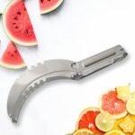 3-in-1 Stainless Steel Watermelon Cantaloupe Slicer Knife