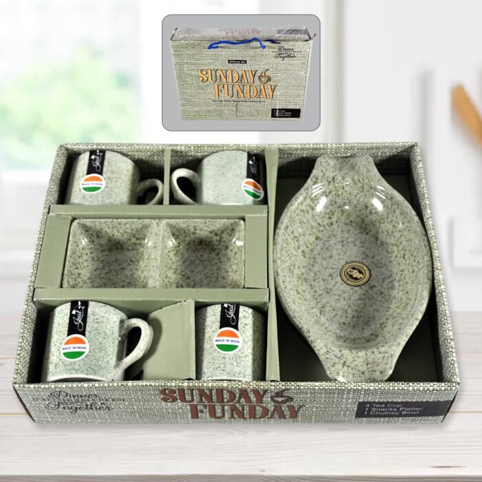 Sunday Funday Ceramic Tea Set - Image 1