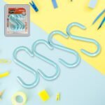 Plastic S Shaped Hook Hanger S Hanging Hooks Towel Clothes Hook For Spoon Pan Pot Towel In Kitchen Bedroom Bathroom Office (4 Pcs Set)