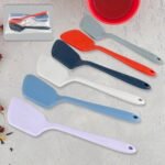 Multipurpose Silicone Spoon, Silicone Basting Spoon Non-Stick Kitchen Utensils Household Gadgets Heat-Resistant Non Stick Spoons Kitchen Cookware Items For Cooking And Baking (6 Pcs Set)