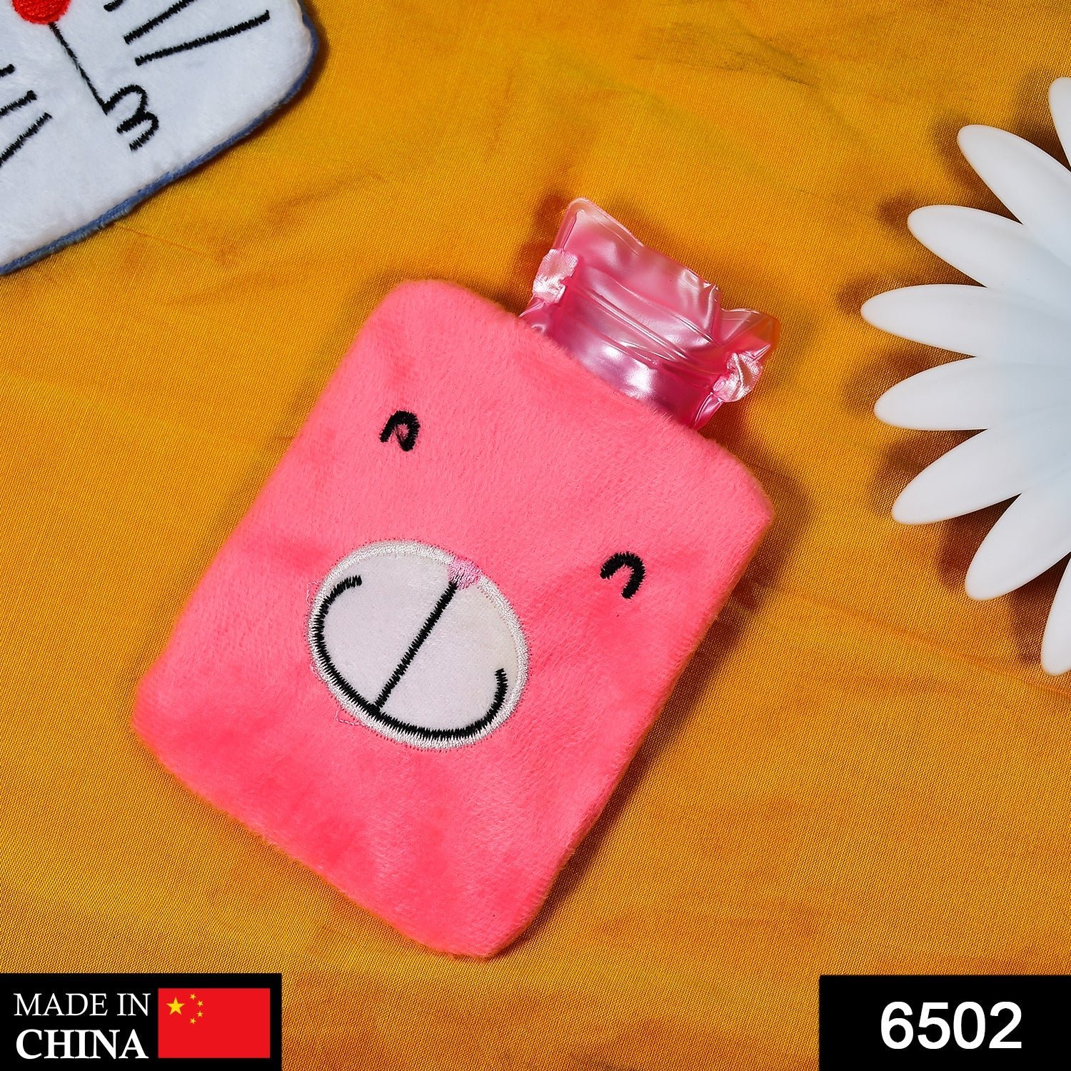 6502 Pink small Hot Water Bag with Cover for Pain Relief, Neck, Shoulder Pain and Hand, Feet Warmer, Menstrual Cramps.