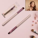 Travel Portable Mini Eye Makeup Brush, Apply Eyeshadow Eyeliner Eyebrow Brush Makeup Tools For Eyeliner Girl (2 Pc Set)