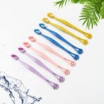 2-In-1 Toothbrush with Tongue Scraper - Pack of 8 Soft Bristle Brushes