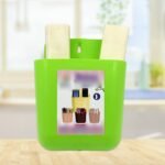 Multipurpose Wall Holder | Mobile Holder | Stationary Storage | Bathroom Accessories | Remote Holder | Makeup Brush Holder | Useful In Office, Kitchen, Drawing Room 2 Section Stand (1 Pc )