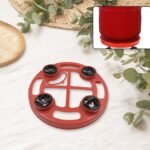 Multipurpose Use, Gas Cylinder Trolley Movable Stand With Wheels, Gas Cylinder Stand, Flower Pot Stand (1 Pc)