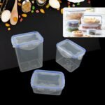 Kitchen Storage Container Set With Food Grade Plastic And Air Seal Lock Lid For Storage Of Grocery, Spices, Dry Fruits Use For Home, Office, Restaurant, Canteens (3 Piece Set)