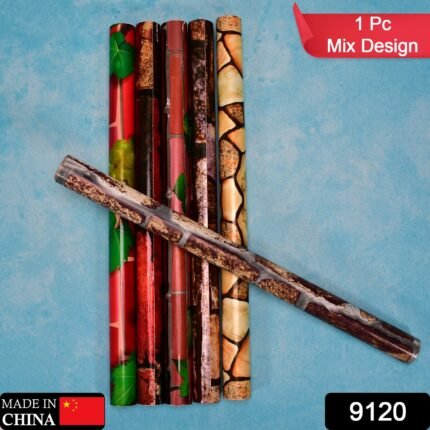 9120 Wall Stickers DIY Wallpaper Decal 3D Self Adhesive House Office Decorative, Living Room, Hall, Kitchen Shelf Contact Paper Interior