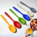 Multipurpose Silicone Spoon, Silicone Basting Spoon Non-Stick Kitchen Utensils Household Gadgets Heat-Resistant Non Stick Spoons Kitchen Cookware Items For Cooking And Baking (6 Pcs Set)