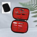 1268 Manicure Pedicure Kit Steel Kit Stainless Steel Manicure Kit Professional Grooming Care Tools For Men & Women Care (10 tool )