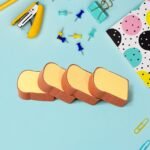 3D Toast Bread Shaped Erasers Set