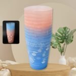 Plastic Lightweight Reusable Drinking Glasses - Set of 10
