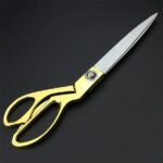 Stainless Steel Tailoring Scissor Sharp Cloth Cutting For Professionals (Golden)