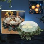 Floating Candle Light Candle Holder Set, Romantic Atmosphere Creates Water Container, Coffee Table Decoration, Send Candles, Table Decorations, Romantic Atmosphere (1 Pc)