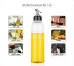 2288A 1LTR OIL DISPENSERWITH LID - CLEAR, DRIP FREE SPOUT, CONTROLLED USE