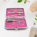 Nail Clipper Kit Fingernail Clipper, Manicure Set, Stainless Steel Nail Cutter Set ,Manicure Tool, Nail Clippers Care Tools With Lightweight And Beautiful Travel Case (6 Pc Set)