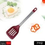 7112 Steel Handle Nylon Spatula Turner for Nonstick ( 1 pcs )