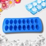 Large Ice Cube Plastic Tray - Flexible, Stackable, Safe Ice Cube Maker