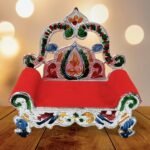 Ladoo Bal Gopal Small Sinhasan For Pooja Mandir Krishna Sofa Asan