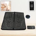 Remote Control Massage, Usb Foot Massager, Electric Ems Foot Massage Machine, Rechargeable Portable Folding Automatic With 8 Mode 19 Intensity, 15 Minute Auto Run For Legs, Body, Hand Therapy