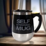 Self Stirring Mug with Lid - Versatile and Efficient Beverage Mixer