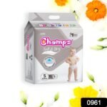 Baby Diaper High Absorbent Pant Diapers, Champs Soft And Dry Baby Diaper Pants Xl 54 Pcs (Extra Large , Xl54 Pieces)