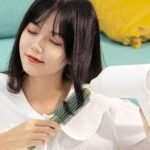 Massage Comb, Air Cushion Massage Hair Brush Ergonomic Matt Disappointment For Straight Curly Hair Cushion Curly Hair Comb For All Hair Types, Home Salon Diy Hairdressing Tool (1 Pc)