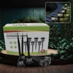 Big Solar Outdoor Lights, 6 Pack Waterproof Solar Pathway Lights, 10 Hrs Long-Lasting Led Landscape Lighting Solar Garden Lights, Solar Lights For Walkway Path Driveway Patio Yard & Lawn (6 Pc Set)