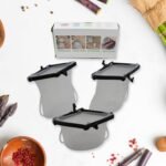 Reusable Silicone Food Storage Bag, 3 Bag Set Leakproof Lock Reusable Flat Bottom Freezer Bags ,Sandwich Bags , Silicone Food Grade Kids Snack Bags , Bpa Free Microwave& Dishwasher Safe (3 Pcs Set)