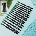 Soft Toothbrush with Plastic Round Box Set (15 Pcs)