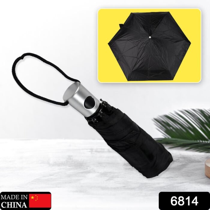 6814  Travel Inverted Umbrella Compact Windproof Umbrella Sun & Rain Umbrella for Men & Women