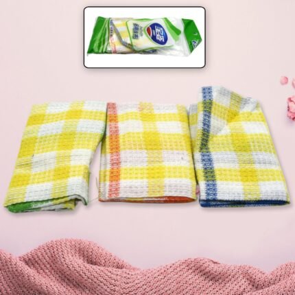 Cotton Hand Towel / Napkin, Hand Towel Napkin Microfiber Cloth, Kitchen Accessories, Travel Friendly | Home & Kitchen Use Holiday Birthday Party Gift (3 Pcs Set)