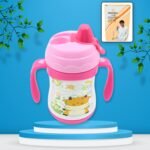 Vacuum Stainless Steel Water Bottle With Carry Handle & Straw Fridge Water Bottle Double Wall, Leak Proof, Rust Proof, Cold &Amp; Hot | Leak Proof | Office Bottle | Gym | Home | Kitchen | Hiking | Trekking | Travel Bottle (280 Ml)