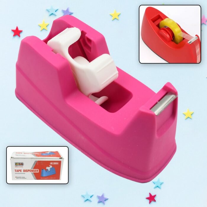 Plastic Tape Dispenser Cutter For Home Office Use, Tape Dispenser For Stationary, Tape Cutter Packaging Tape (1 Pc / 631 Gm) - Image 1